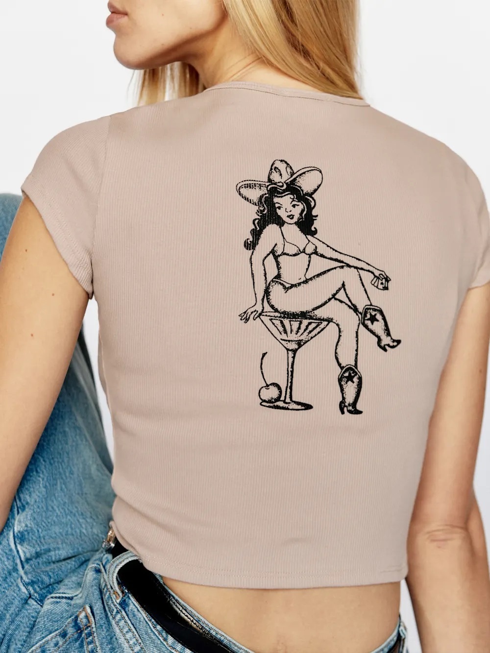 Reformation Muse Tee in Playing Cards
